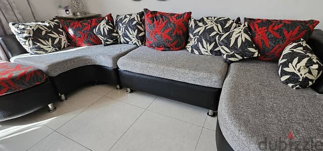 sofa with extra 2 cover sets