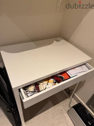 white desk