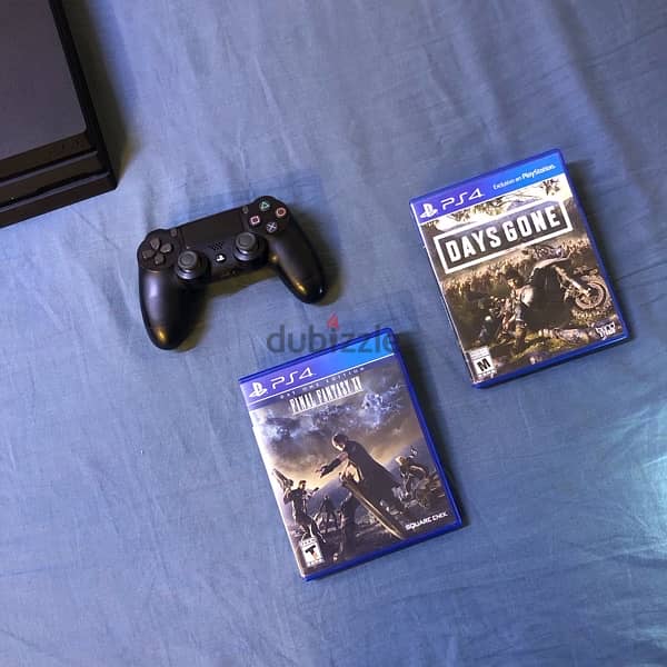 Ps4 Pro 1Tb with a controller and 2 discs (Negotiable) 4