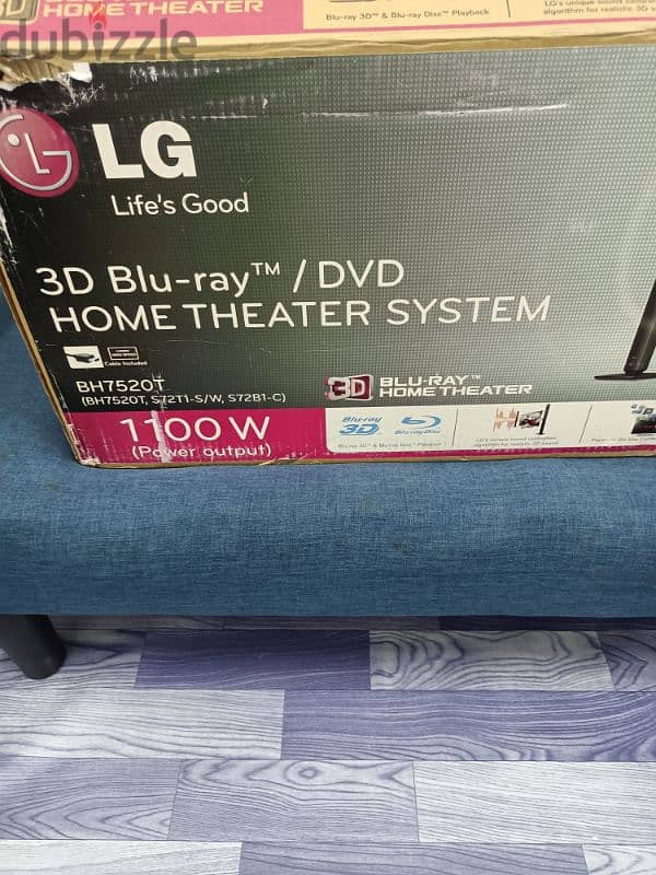 LG BH-7520T Home theater system wifi Bluetooth USB optical htmi 3 5