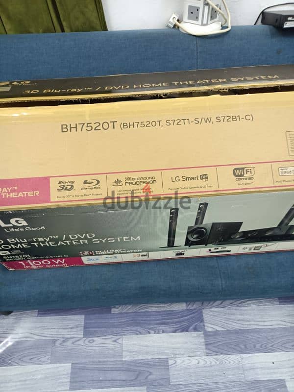 LG BH-7520T Home theater system wifi Bluetooth USB optical htmi 3 8