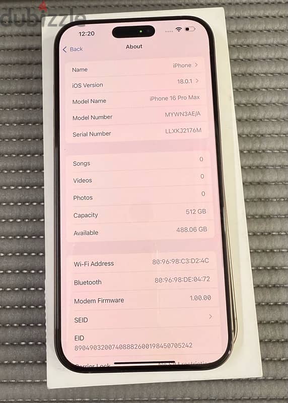 iPhone 16 Pro Max 512 gb Desert titanium Used! 6