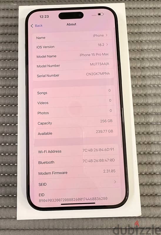 iPhone 15 Pro Max 256 gb Black titanium Used! 6