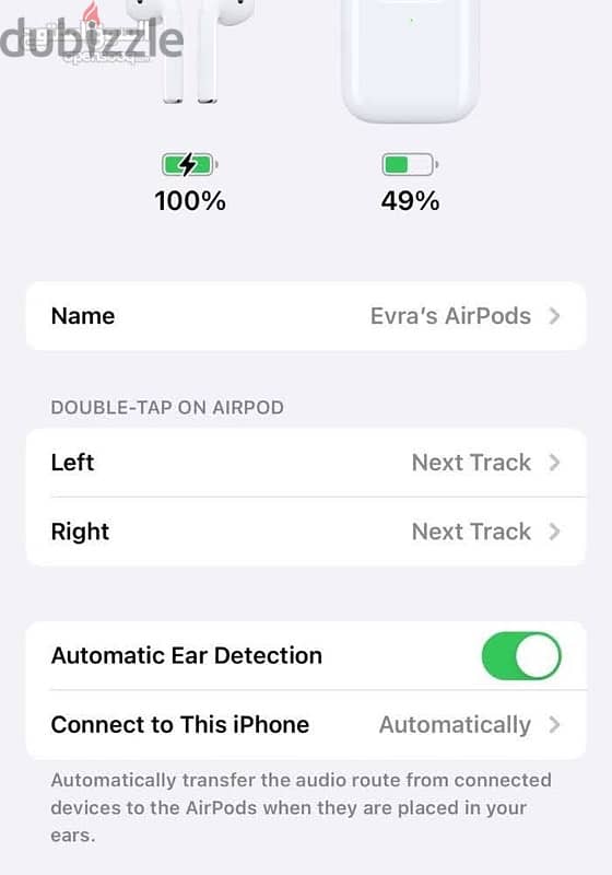 Original new Airpods 2  with serial number, 100% battery 3