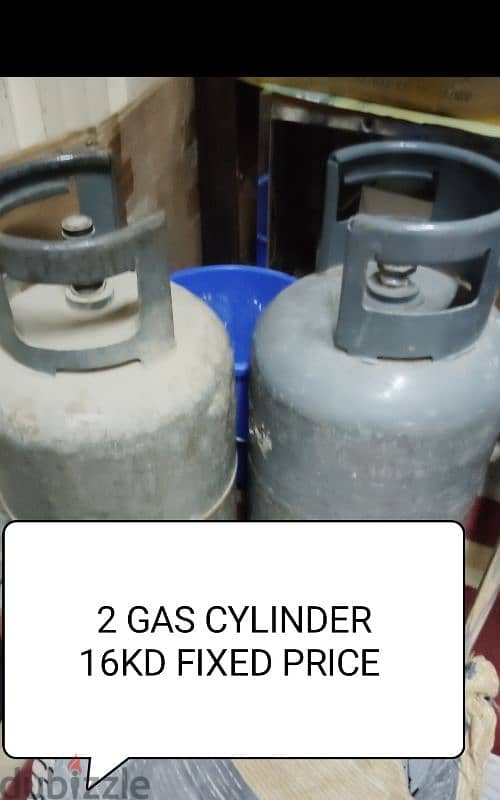 2. gas cylinder are selling very low price 16 KD 0