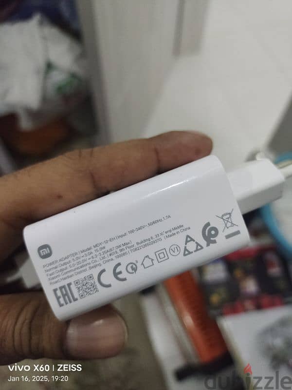 Xiaomi 67 Watts Fast Charger In New Condition 1