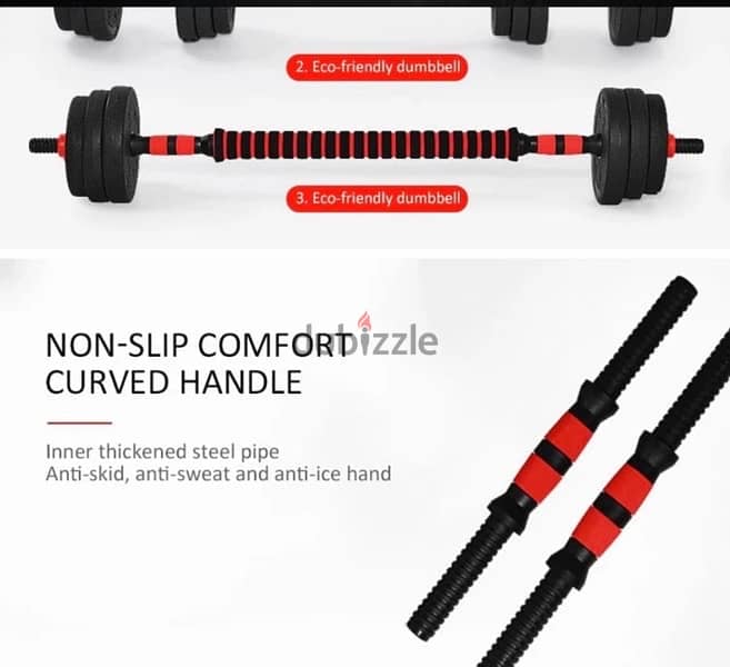 best price new dumbbell best quality black red color 13