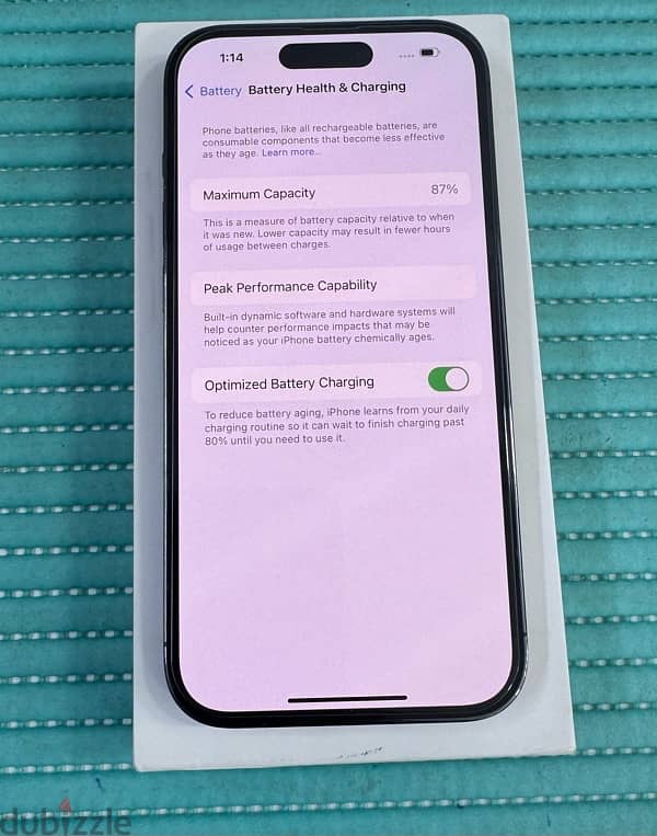 iPhone 14 Pro 5G 256 GB  Dual Sim Deep purple Used ! 7