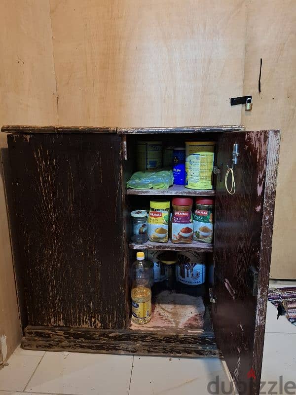 Italian Wooden Cabinet and Kitchen Shelf for Sale 1