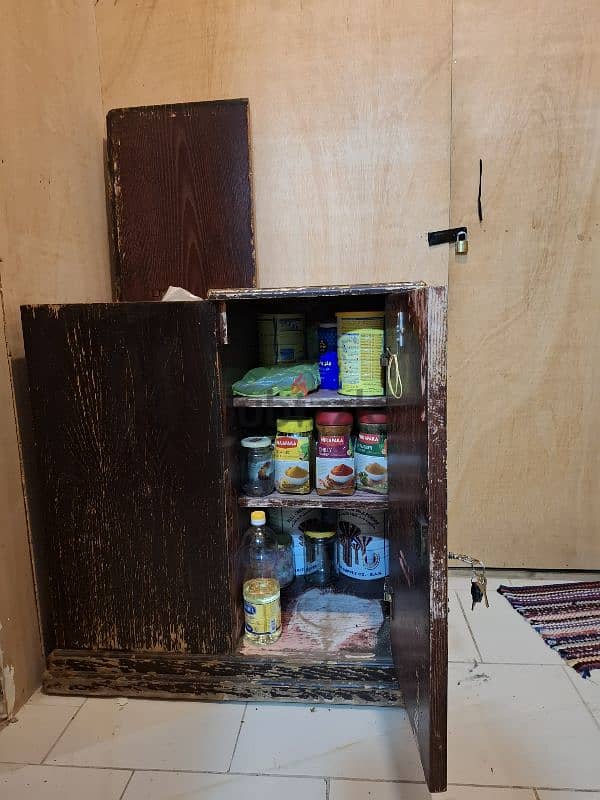 Italian Wooden Cabinet and Kitchen Shelf for Sale 2