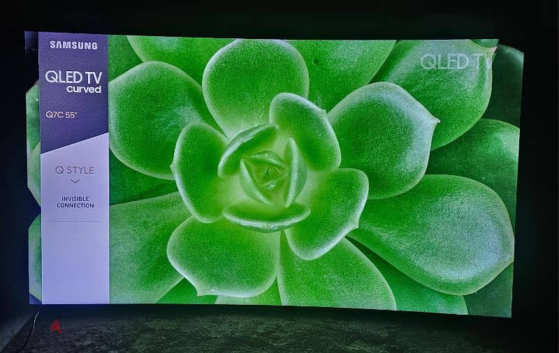 SAMSUNG QLED 55INCH 4K SMART CURVED TV WITH ONE CONNECT BOX 1