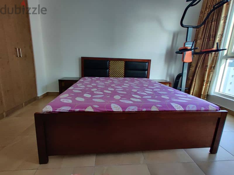 King Size Bed,Medicated Mattress,side Tables and Dressing Table 1