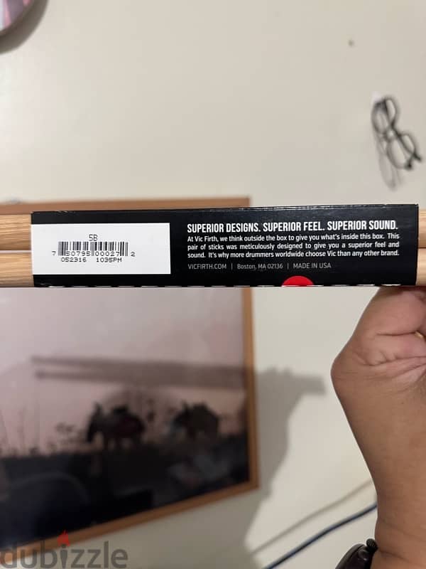 VIC FIRTH DRUMSTICK 5B USA 1