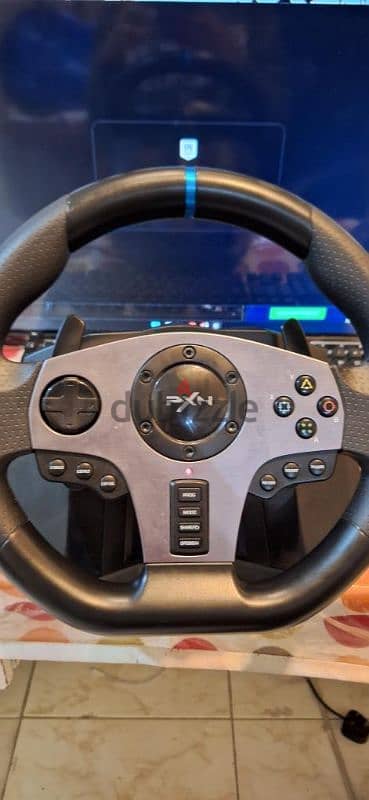 PXN V9 GAMING STEERING WHEEL FOR SALE IN ABBASIYA!!