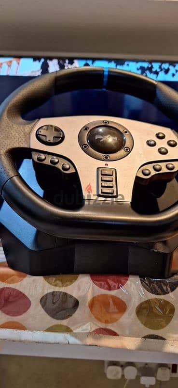 PXN V9 GAMING STEERING WHEEL FOR SALE IN ABBASIYA!! 1