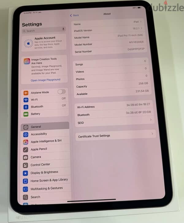 Apple iPad Pro 11” M4 256 GB WiFi Space Black Used! 6