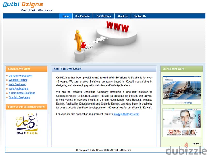 Qutbi Dzigns -Static Dynamic Website, Domain Hosting 66555251 0