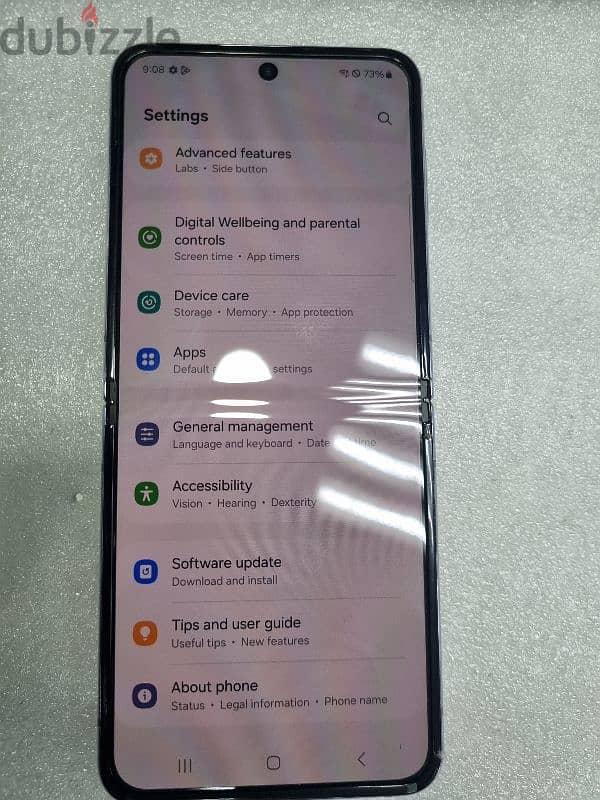 samsung z filp 4 256 كالجديده سعر مميز ٩٥دينار نهائي 1