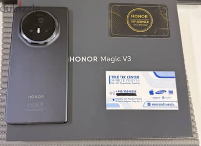 Honor Magic V3 5G  512GB + 12 GB RAM (Global) Black 1 Month Used Only!