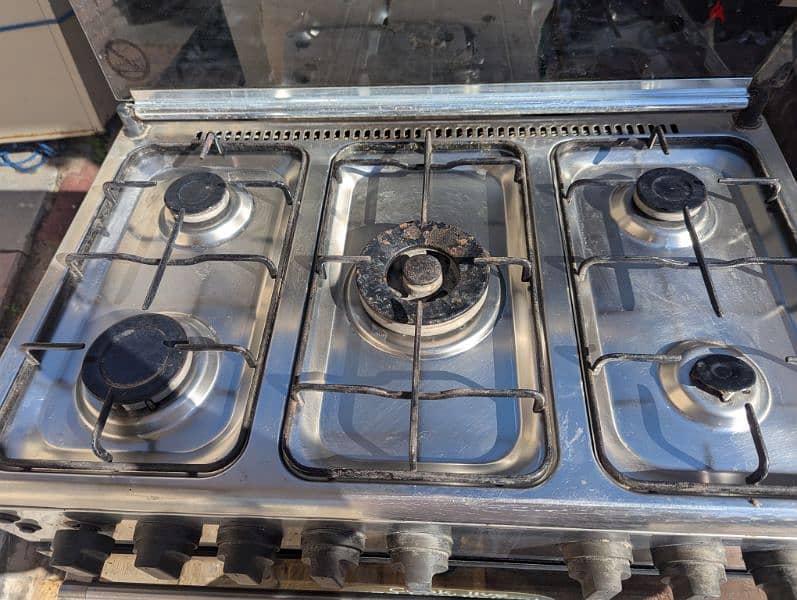 gas stove used made ithaly 5 burner 2