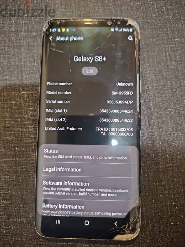 Galaxy S8+ working good 2