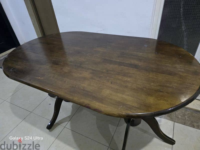 wooden table good condition 0