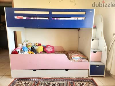 Kids bunk bed , kids wardrobe, 5 door wardrobe