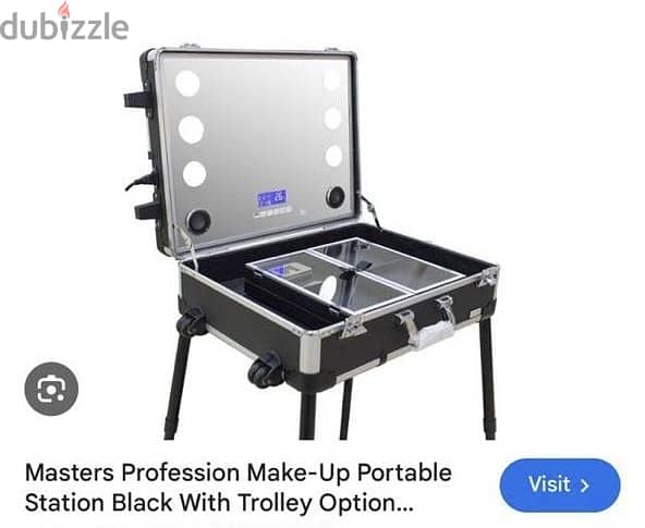 Masters professional Make-up portable station black 2