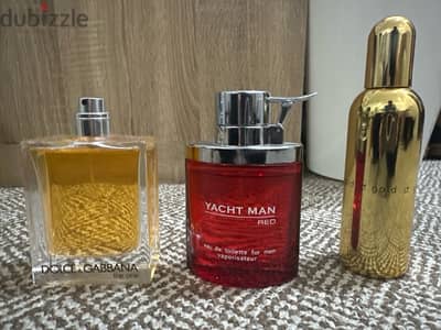 3 used original perfumes