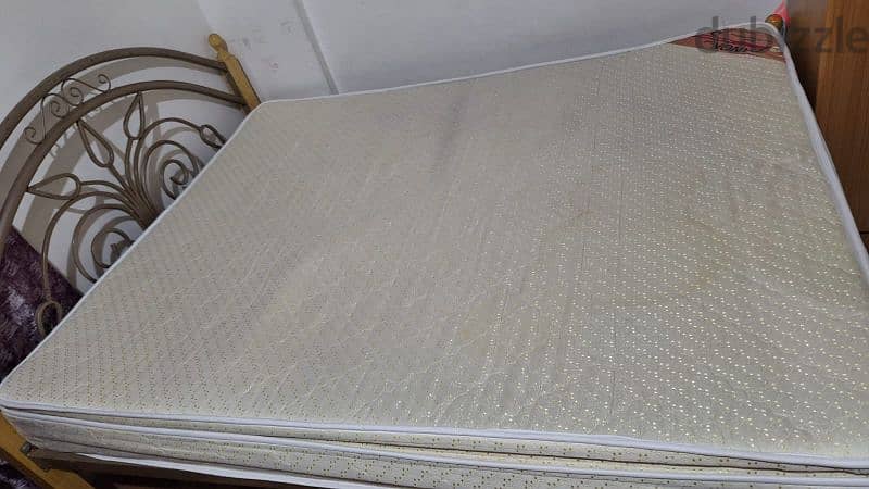 Queen size bed with mattres for sale 1