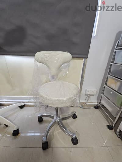 New chair, cosmetics work