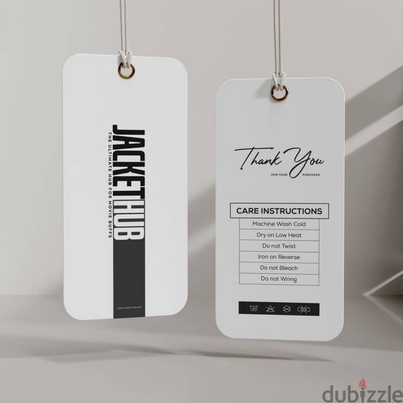 Custom Hang Tags for Cloths and Abayas 3