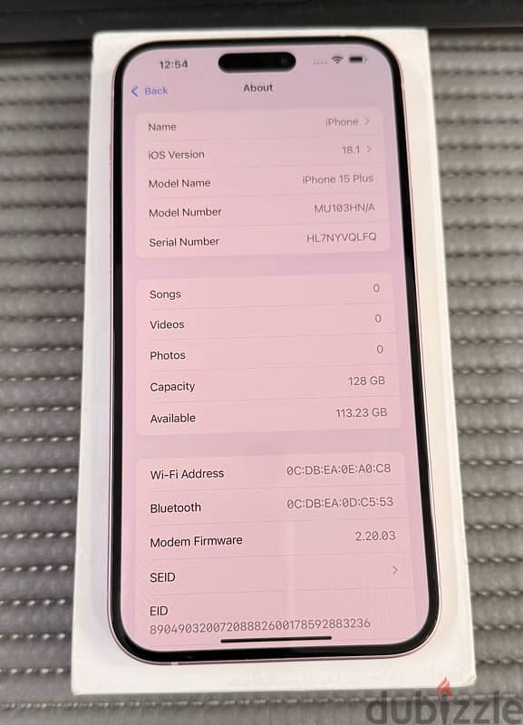 iPhone 15 Plus 5G 128 GB Pink Used! 6