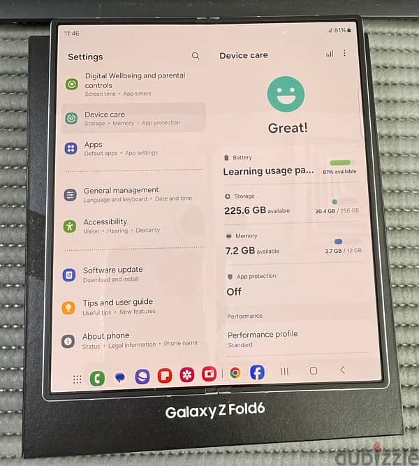 Samsung Galaxy Z Fold 6 5G 256 GB Silver Shadow Used ! 7