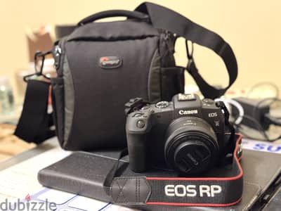 Canon EOS RP with RF50mm F1.8 STM Lens and all accessories for sale.