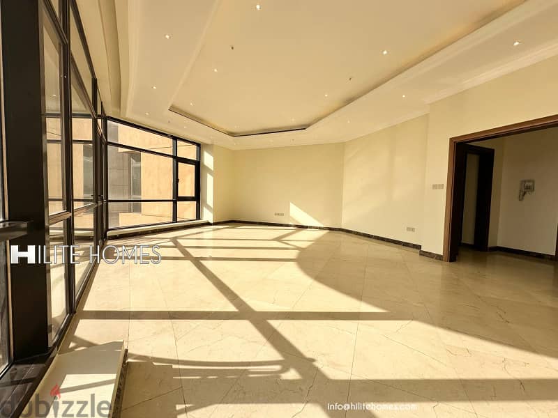 Sea view three bedroom apartment for rent in Salmiya 0