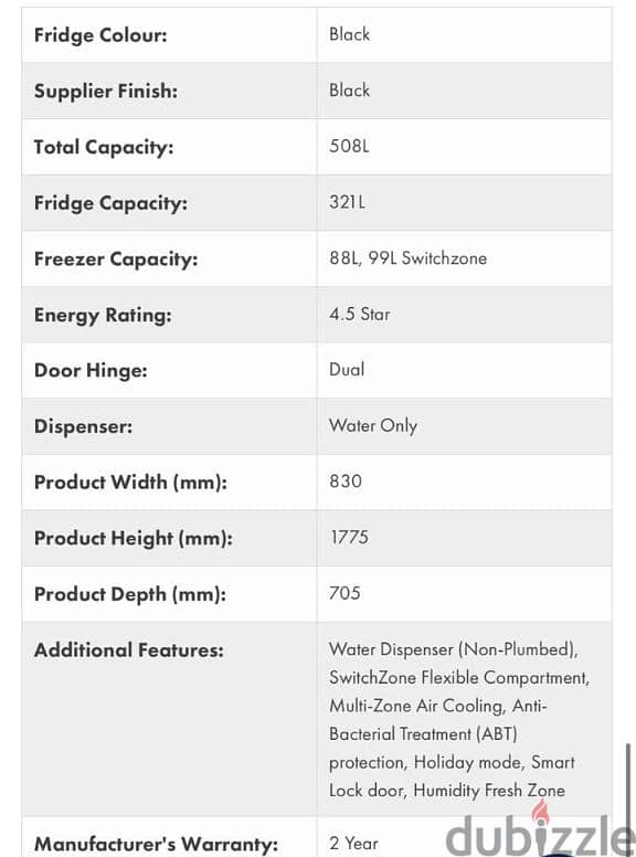 Haier 508L quad door fridge/Freezer 2