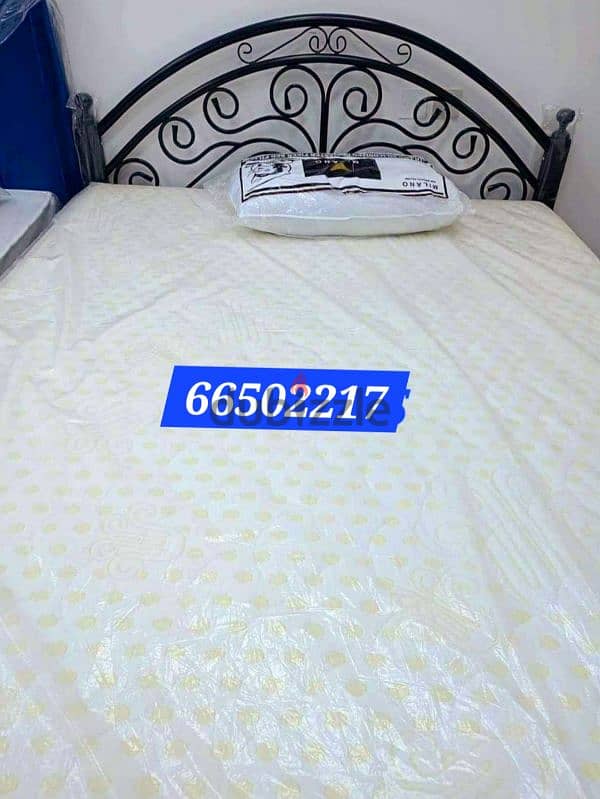 Brand new medicated mattress and bed frame pillows for sale with deli 3