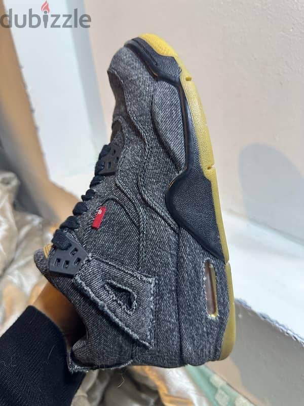 Jordan Kids x Levi’s Air Jordan 4 Retro NRG BG "Black Denim" 7