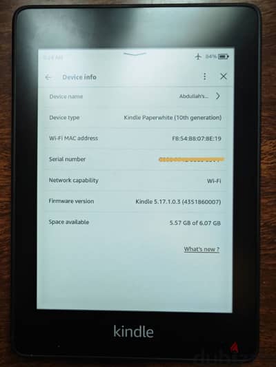 kindle Paperwhite 10th gen  كيندل بيبر وايت الجيل العاشر