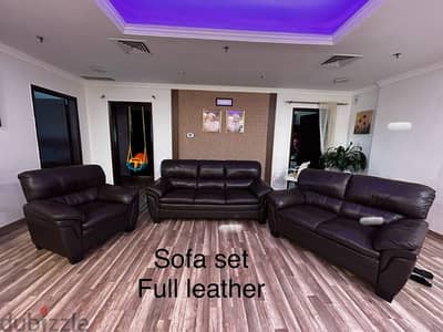 ikea leather 5 seater sofa set