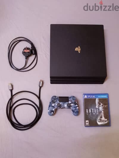 ps4 pro, in great condition, one game cd (until dawn) price 65kd