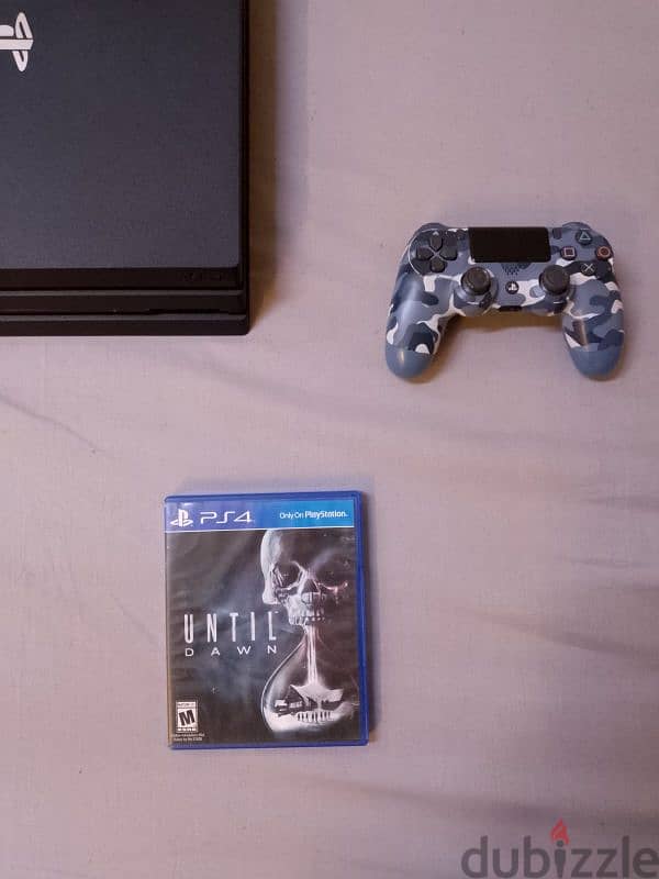 ps4 pro, in great condition, one game cd (until dawn) price 65kd 1