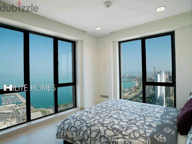 2 BEDROOM FURNISHED APARTMENT WITH OR WITHOUT SEA VIEW IN BNEID AL QAR 0