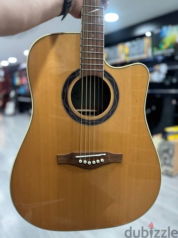 EKO ACOUSTIC GUITAR WITH PICK UP - ITALY BRAND 1