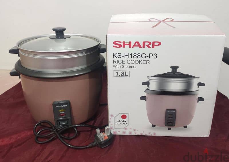 Sharp Rice cooker with steamer 2