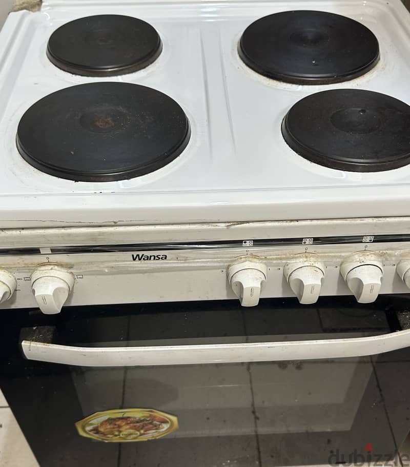 Electric stove with oven, Wansa 1