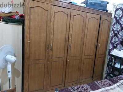 wooden family wardrobe