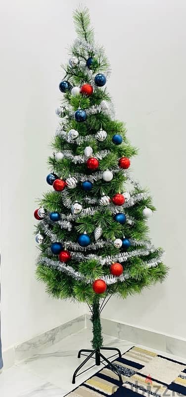 Artificial Tree 2.2 m Height with 45 Decorating Pieces