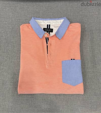 Cotton Polo Shirt Zara Brand Large Size Almost New